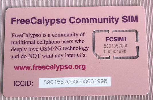Picture of FCSIM1 card back